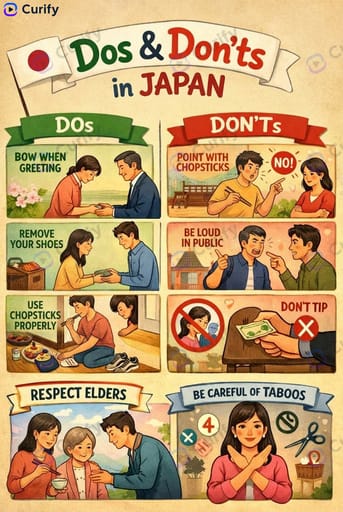 Cultural Dos and Don'ts Travel Infographic