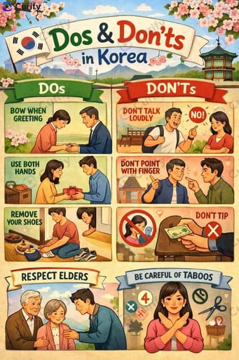 Cultural Dos and Don'ts Travel Infographic