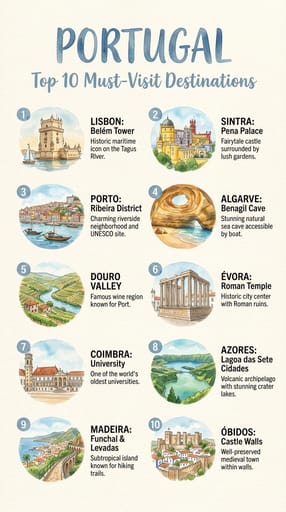 Top 10 Travel Destinations in Portugal You Must Visit