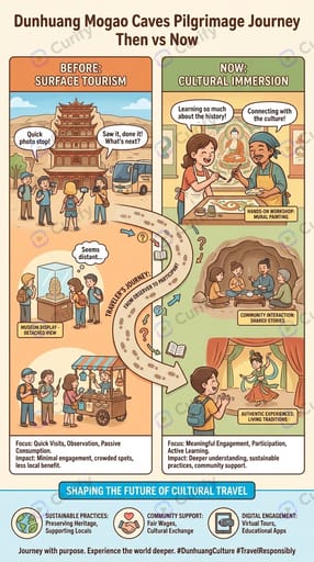 Dunhuang Mogao Caves pilgrimage journey then vs now