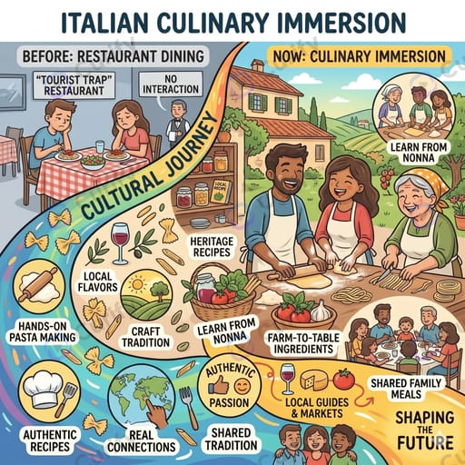 Cultural Travel Journey Educational Infographic