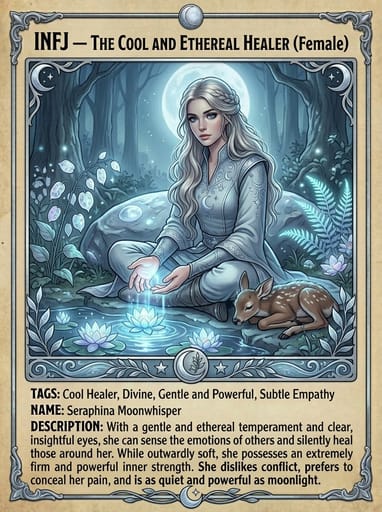 infj ethereal healer female
