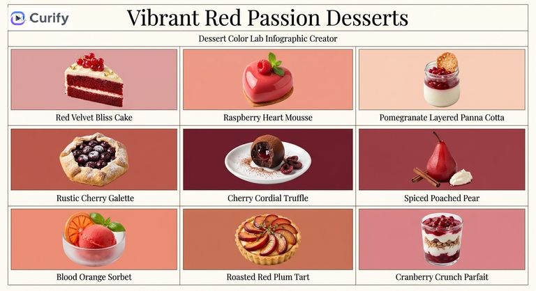 Dessert Color Lab Educational Infographic