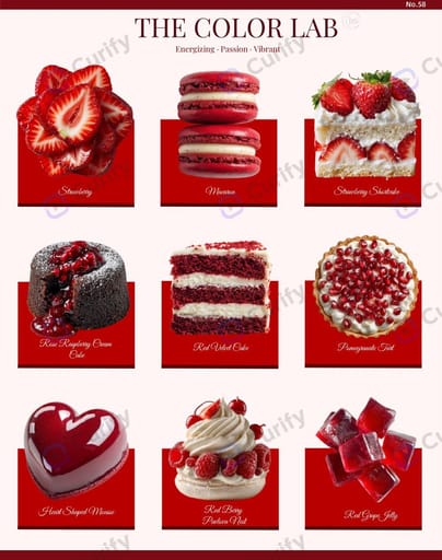 Dessert Color Lab Educational Infographic