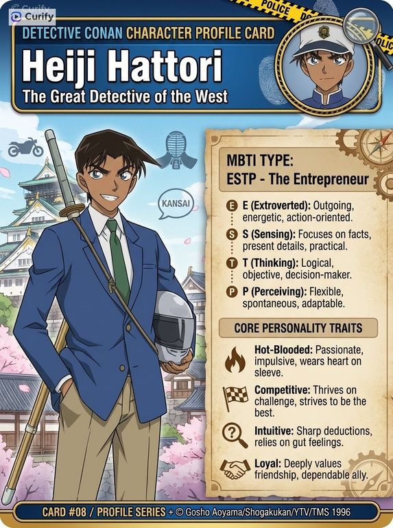 Detective Conan Character MBTI Cards (AI Anime Profiles) | Curify AI