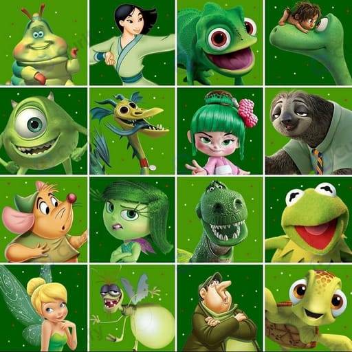 Disney Character Color Grid Art preview 1