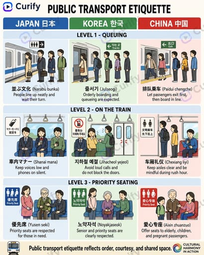 Nano Banana Prompt: East Asian Culture Comparison Infographic | Curify AI