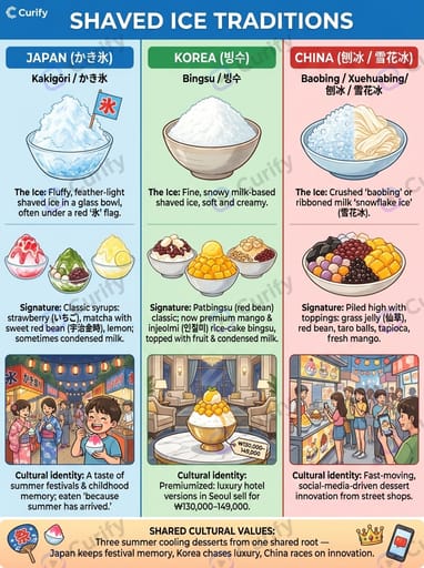 Nano Banana Prompt: East Asian Culture Comparison Infographic | Curify AI