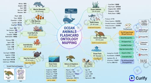 Nano Banana Prompt: Educational Flashcard Ontology Mindmap Infographic Generator | Curify AI