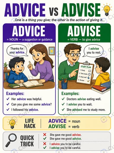 advice vs advise