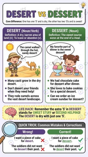English Confusing Word Pair Poster