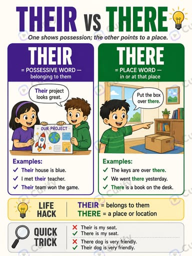 Nano Banana Prompt: English Confusing Word Pair Poster Generator | Curify AI