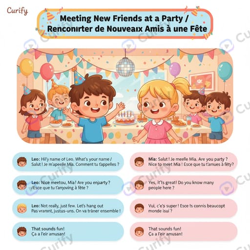 Meeting New Friends at a Party