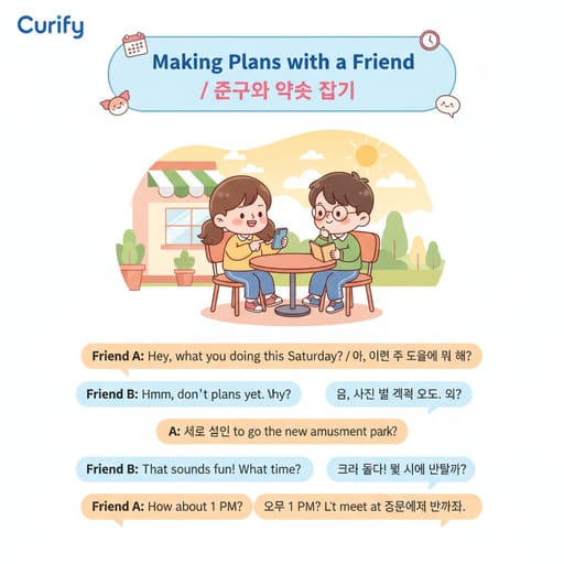 Nano Banana Prompt: İngilizce Diyalog Sahne Öğrenme Kartları | Curify AI