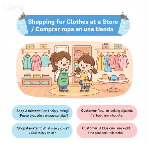 Nano Banana Prompt : Cartes d'apprentissage de scènes de dialogue en anglais | Curify AI