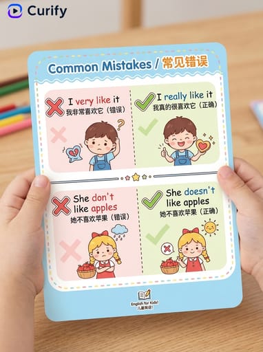 Cartes de correction d'erreurs en anglais preview 1