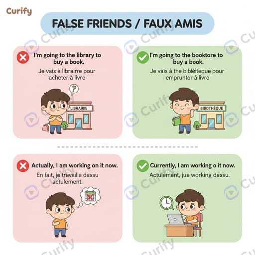 Faux Amis (False Friends) in English-French