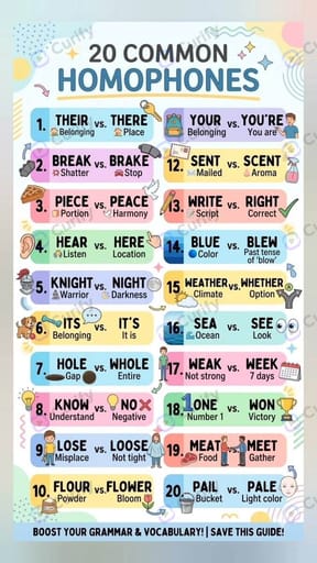 20 common homophones 1