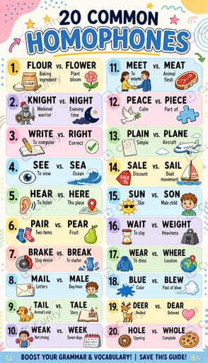 20 common homophones 2