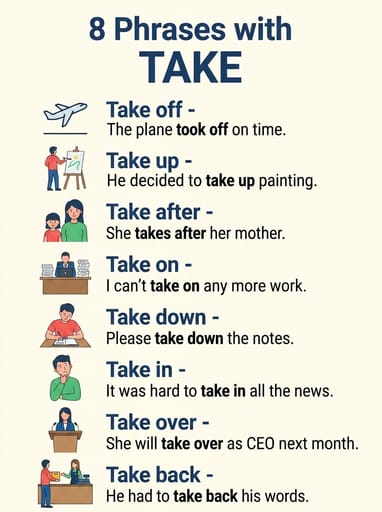 Nano Banana Prompt: Englisches Phrasal-Verb-Lernposter-Generator | Curify AI