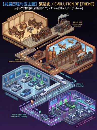 Nano Banana Prompt: Pixel Isometric Evolution Museum Generator | Curify AI
