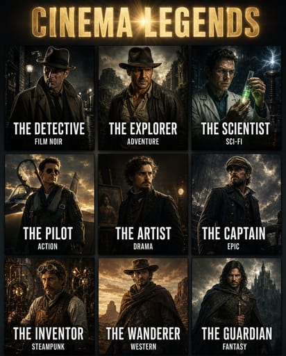 Nano Banana Prompt: Fandom Character Grid Poster Generator | Curify AI