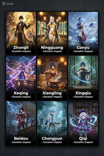 Nano Banana Prompt: Fandom Character Grid Poster Generator | Curify AI