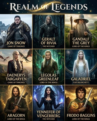 Nano Banana Prompt: Fandom Character Grid Poster Generator | Curify AI