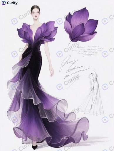 自然灵感高级定制礼服设计表生成器