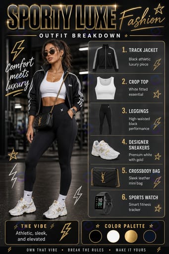 Fashion Style Outfit Breakdown Infographic