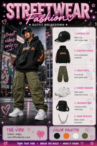 Fashion Style Outfit Breakdown Infographic