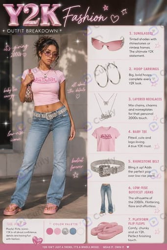 Fashion Style Outfit Breakdown Infographic