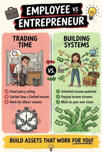employee vs entrepreneur
