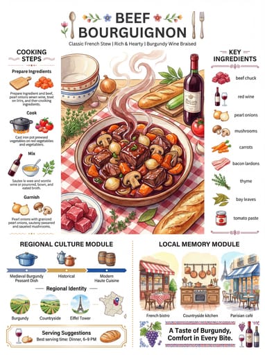 Nano Banana 提示词：美食全景科普信息图生成器｜Curify AI