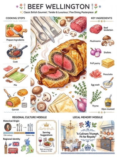 Nano Banana 提示词：美食全景科普信息图生成器｜Curify AI