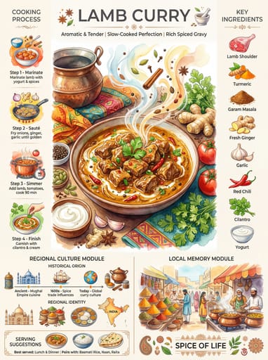 Nano Banana 提示词：美食全景科普信息图生成器｜Curify AI