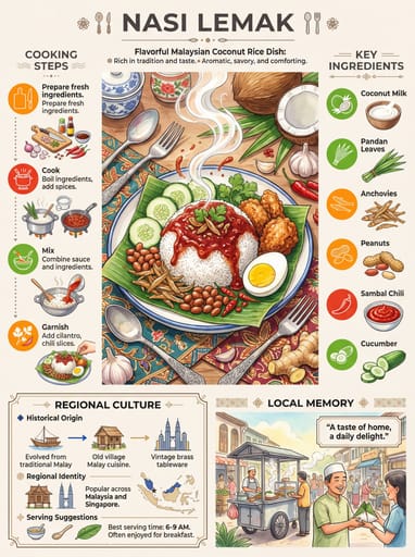 Nano Banana 提示词：美食全景科普信息图生成器｜Curify AI