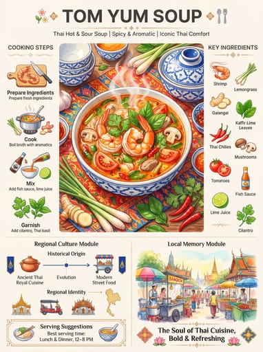 Nano Banana 提示词：美食全景科普信息图生成器｜Curify AI