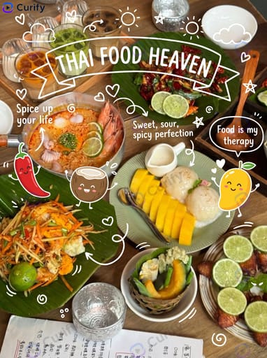 Food Photo Doodle Sticker Overlay