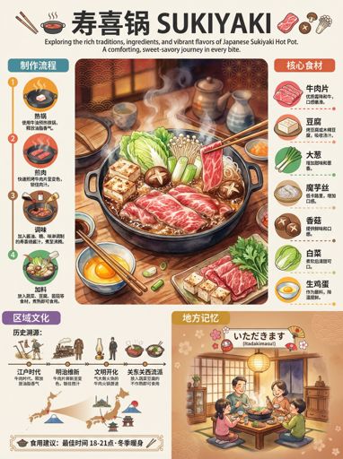 Nano Banana 提示词：美食全景科普信息图生成器｜Curify AI