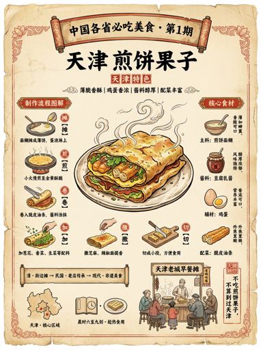 Nano Banana 提示词：美食全景科普信息图生成器｜Curify AI