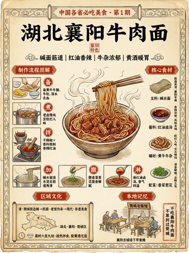 Nano Banana 提示词：美食全景科普信息图生成器｜Curify AI