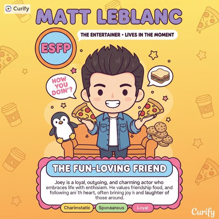 Friends Character MBTI Poster Generator | Curify AI