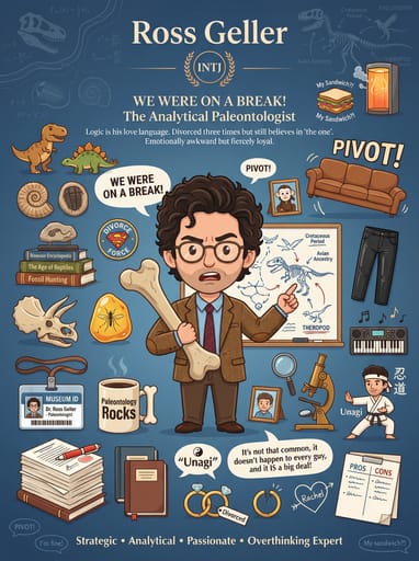 Friends Character MBTI Poster Generator | Curify AI