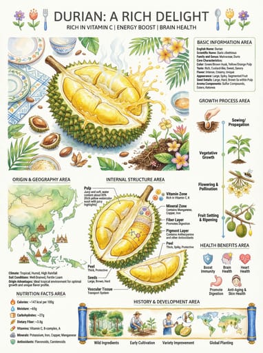 Nano Banana Prompt: Generator für Obstwissenschafts-Infografiken｜Curify AI