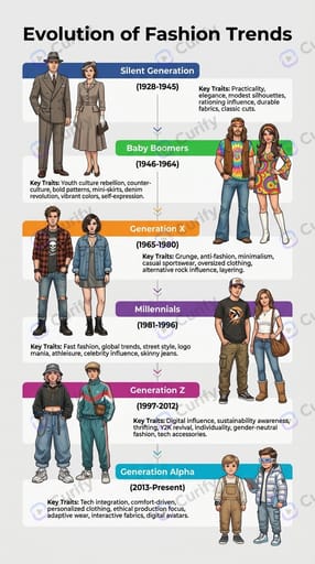Generation Comparison Educational Infographic
