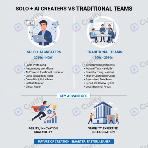 Solo + AI Creators vs Traditional Teams