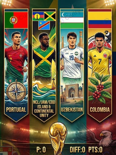 Nano Banana Prompt: World Cup Group Banner Country Poster Generator | Curify AI