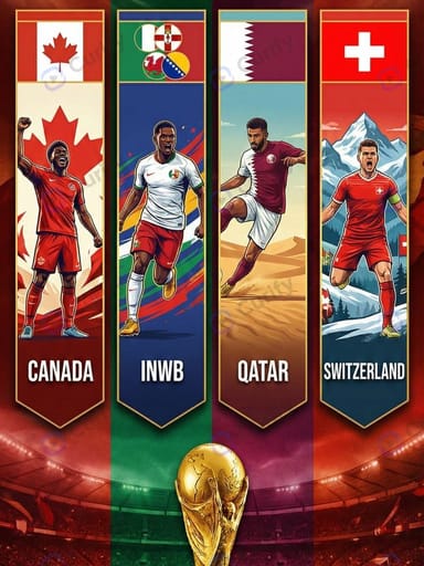 Nano Banana Prompt: World Cup Group Banner Country Poster Generator | Curify AI