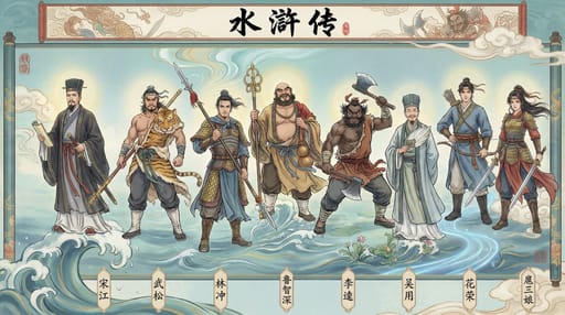 chinese figure water margin